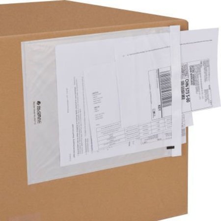 GEC Global Industrial Packing List Envelopes, 12inL x 9-1/2inW, Clear, 1000/Pack FD-1C-5344NP
